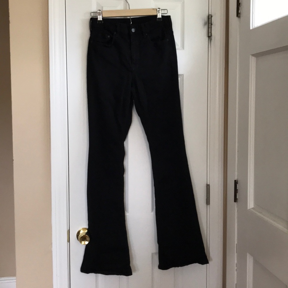 Black flared jeans